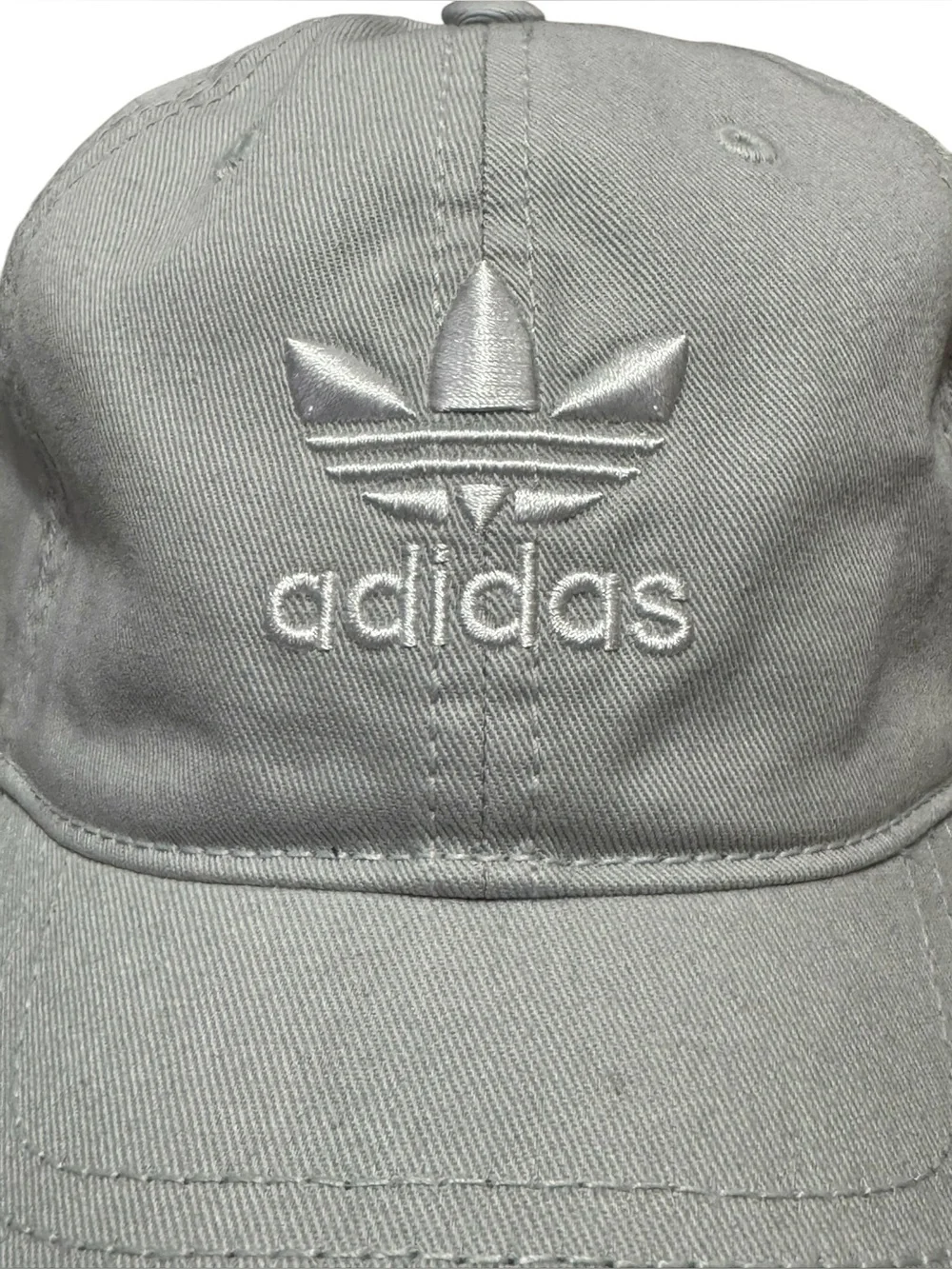 ADIDAS Trefoil Dad Hat OS Light Gray NWOT